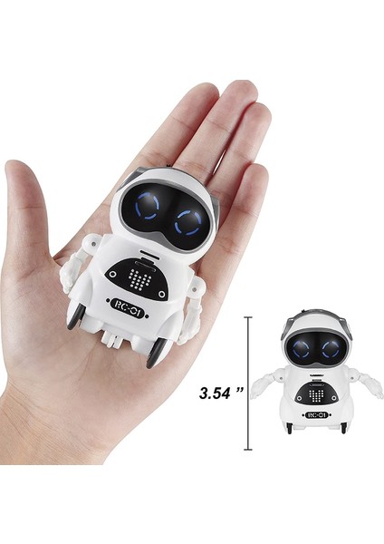 Interaktif Diyalog Konuşması, Ses Tanıma, Sohbet Kaydı, Şarkı Söyleme ve Dans Özelliğine Sahip Çocuklar Için Mini Rc Cep Robotu (Yurt Dışından)