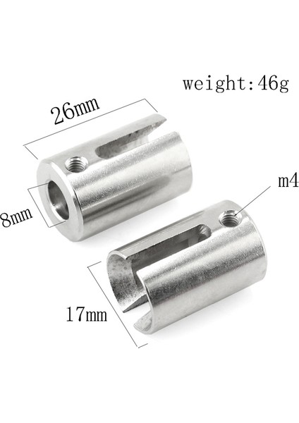 2 Adet Çelik Sürücü Fincan 8652 8652X Traxxas E-Revo 2.0 Vxl Fırçasız 86086-4 1/10 Rc Araba Yükseltme Parçaları Aksesuarları, 2 (Yurt Dışından)