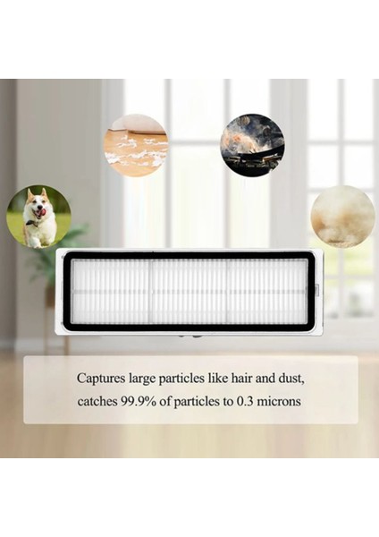 15 Adet Parça Kiti Xiaomi Dreame Bot W10 & W10 Pro Robotlu Süpürge Ana Yan Fırça Filtre Paspas Bezi ve Paspas Tutucu A (Yurt Dışından)