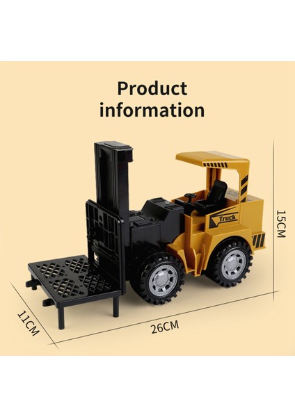 2.4g Rc Çok Fonksiyonlu Simülasyon Mühendislik Araç Ses ve Işık Elektrikli Vinç Forklift Oyuncaklar Çocuklar Için Hediye (Yurt Dışından)