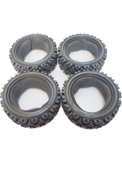 4 Adet 70MM 1/10 Rc Off-Road Buggy Araba Lastik Lastikler Tekerlek Lastikleri Ön Tamiya TT01 TT02 XV01 Lc Yarış Ptg-2 Hsp Hpı (Yurt Dışından)