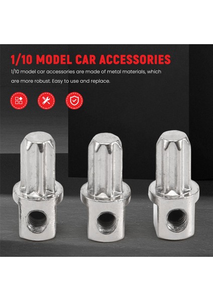 3 Adet Arka Merkezi Tahrik Hub 6888 Traxxas Slash 4x4 Vxl Remo Hobi 9emo Huanqi 727 1/10 Rc Araba Yükseltme Parçaları (Yurt Dışından)