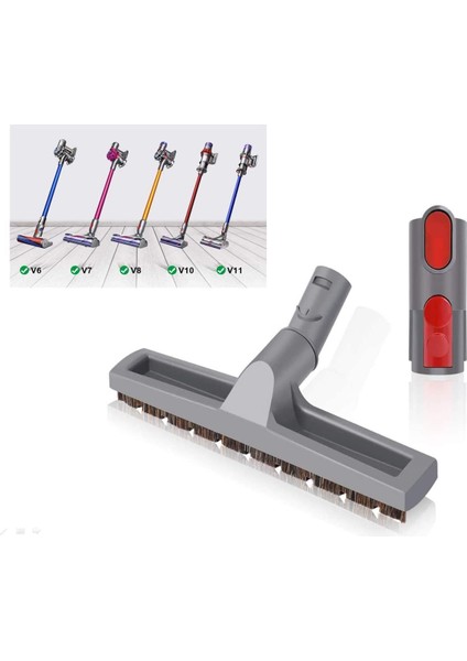 Ev Temizlik Aracı Sert Zemin Aracı At Kılı Fırça Kafası Eki Değiştirme Dyson DC59 V6 V7 V8 V10 V11 (Yurt Dışından)