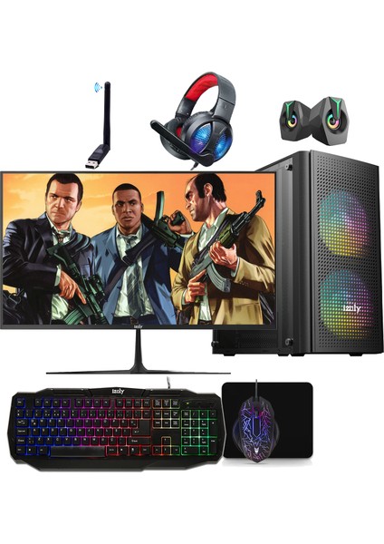 K200 İ5-3470 3.20GHZ 16GB 256GB SSD+320GB HDD GT 740 4GB 22" Oyuncu Masaüstü Bilgisayarı