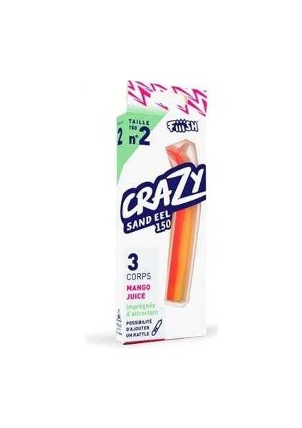 Crazy Sandeel CSE150/2 CSE514 3x Gövde Mango Juice Silikon Yem