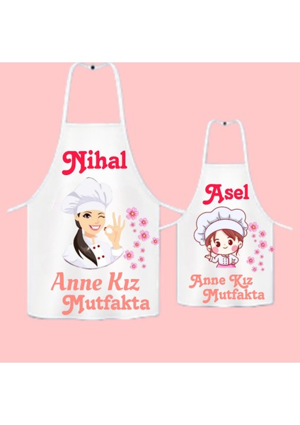 Anne Kız Mutfak Önlüğü