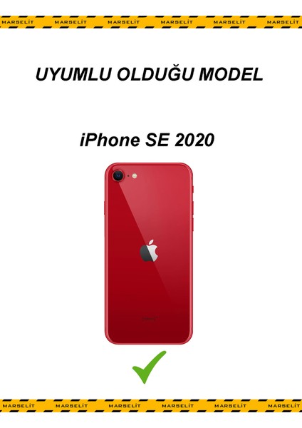 Iphone Se 2020 Uyumlu Logolu Lansman Silikon Kılıf Içi Kadife-Fıstık Yeşili