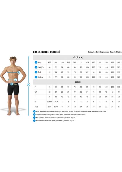 Storm Wetsuit Erkek Siyah Yüzücü Yarış Mayosu 004970515