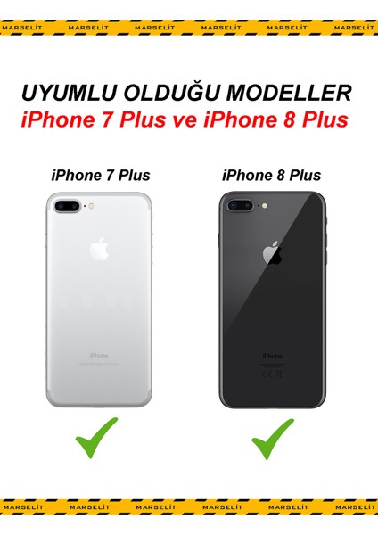 Iphone 7 Plus ve 8 Plus Uyumlu Logolu Lansman Silikon Kılıf Içi Kadife-Fıstık Yeşili