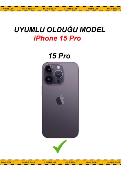 Iphone 15 Pro Uyumlu Logolu Lansman Silikon Kılıf Içi Kadife-Bebe Mavisi