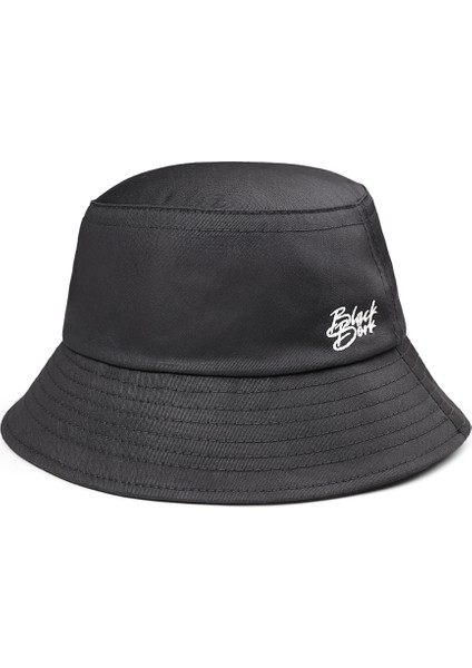 Bucket See You Later Never - 2 Kod Logolu Unisex Siyah Şapka (Cap)