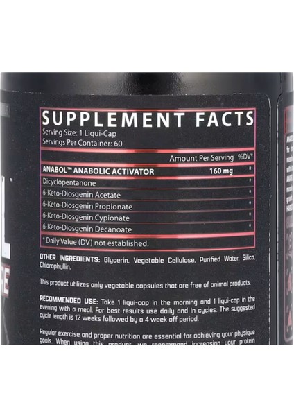 Anabol Hardcore 60 Capsul usa Menşei Avrupa Içerik Değildir 3542 modelleri