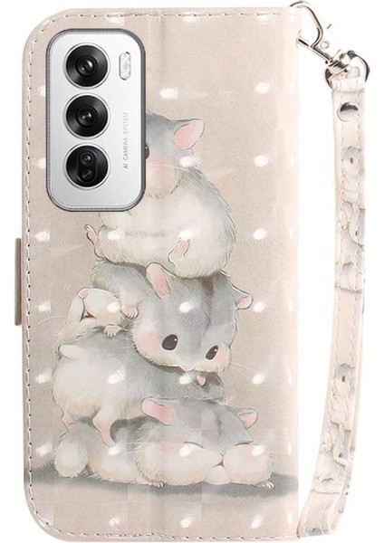 Oppo Oppo 12 5g Manyetik Kapatma Cüzdan Pu Için 3D Boyalı Koruyucu Kılıf (Yurt Dışından) indirimleri