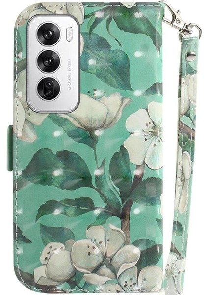 Oppo Oppo 12 5g Manyetik Kapatma Cüzdan Pu Için 3D Boyalı Koruyucu Kılıf (Yurt Dışından) indirimleri