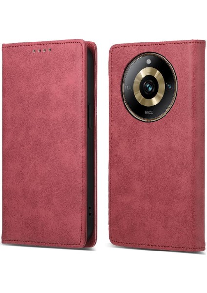 Realme 11 Pro Darbeye Kart Yuvası Iş Rahat Tpu Için Flip Case (Yurt Dışından)