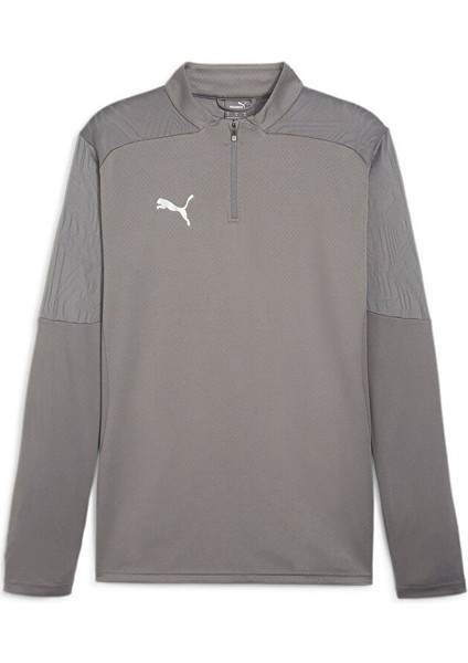 Teamfinal Training 1/4 Zip Erkek Futbol Antrenman Uzun Kollu Üst 65855113 Gri