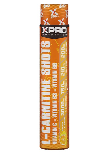 Xpro Nutrition Xpro L-Carnitine Shot 3000MG 40ML x 20 Adet - Portakal