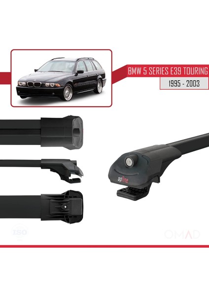 Bmw 5 Serisi Estate - Tourıng (E39) 1995-2003 Arası ile Uyumlu Ace-1 Ara Atkı Tavan Barı Siyah modelleri