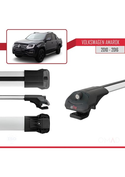 Volkswagen Amarok 2010-2016 Arası ile Uyumlu Ace-1 Ara Atkı Tavan Barı Gri modelleri