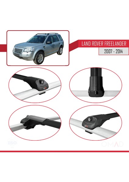 Land Rover Freelander 2007-2014 Arası ile Uyumlu Ace-1 Ara Atkı Tavan Barı Siyah fırsatları