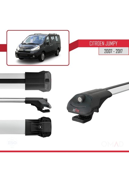 Citroen Jumpy 2007-2017 Arası ile Uyumlu Ace-1 Ara Atkı Tavan Barı Gri