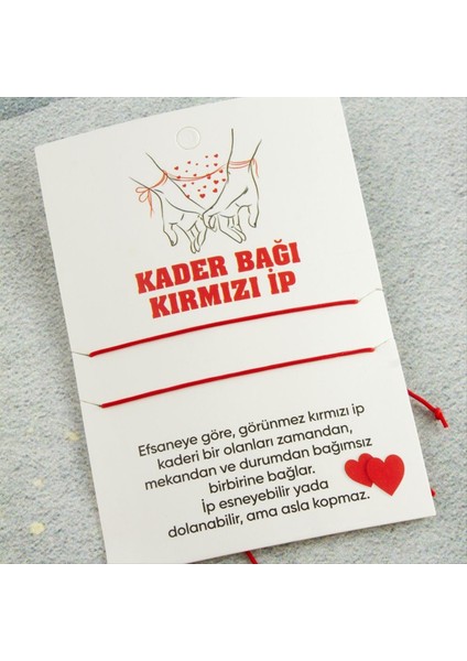Kader Bağı Kırmızı Ip Bileklik