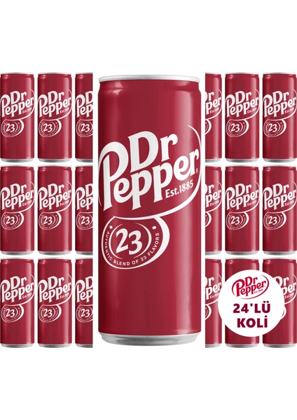 Dr. Pepper Aromalı Gazlı Içecek 330ML 24'lükoli