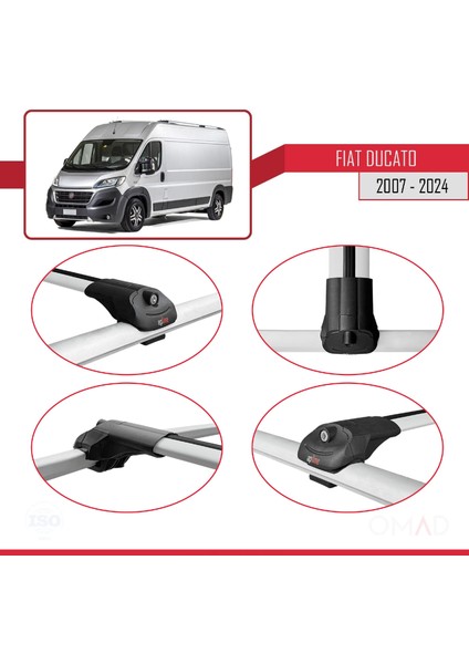 Fiat Ducato 2007 ve Sonrası ile Uyumlu Ace-1 Ara Atkı Tavan Barı Gri