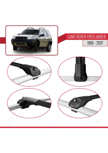Land Rover Freelander 1998-2007 Arası ile Uyumlu Ace-1 Ara Atkı Tavan Barı Siyah fırsatları