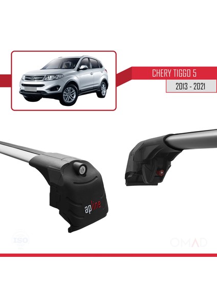 Chery Tiggo 5 2013-2021 Arası ile Uyumlu Ace-2 Ara Atkı Tavan Barı Gri modelleri