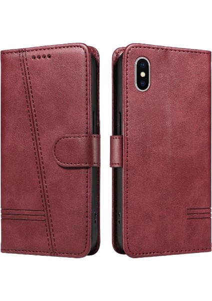 Kredi Kartı Yuvası ile IPhone X/xs Için Filp Durumda Ayrılabilir Siyah Bilezik (Yurt Dışından)