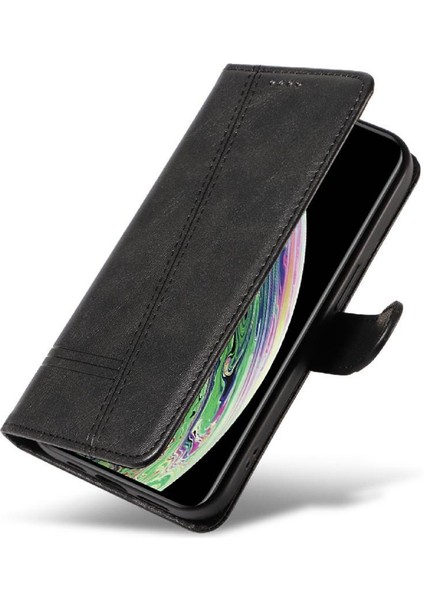 Kredi Kartı Yuvası ile IPhone X/xs Için Filp Durumda Ayrılabilir Siyah Bilezik (Yurt Dışından)