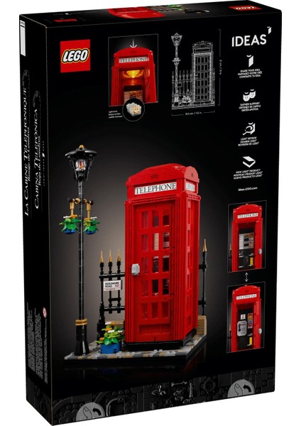 Ideas 21347 Red London Telephone Box (1460 Parça)