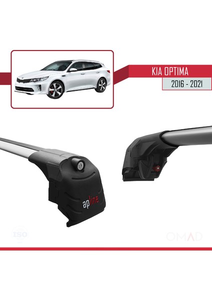 Kia Optima 2016-2021 Arası ile Uyumlu Ace-2 Ara Atkı Tavan Barı Gri