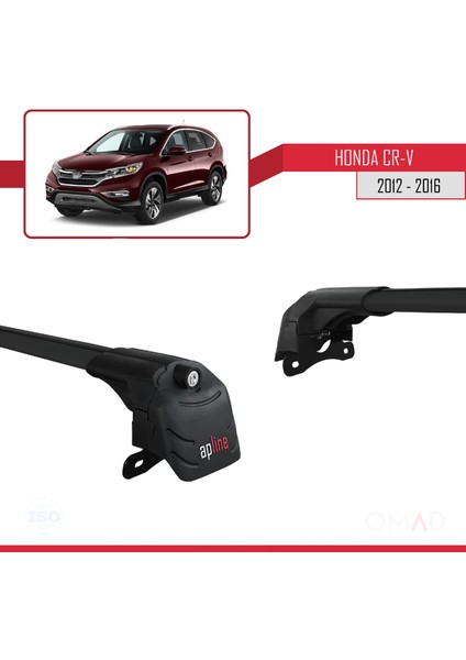 Honda Cr-V (Mk4) 2012-2016 Arası ile Uyumlu Ace-2 Ara Atkı Tavan Barı Siyah modelleri