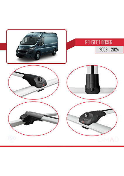 Peugeot Boxer 2006 ve Sonrası ile Uyumlu Ace-1 Ara Atkı Tavan Barı Gri