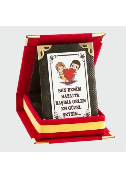 Sen Benim Hayatta Başıma Gelen En Güzel Şeysin Plaketi
