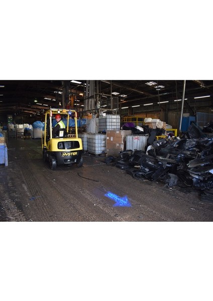 Blue Arrow Light 9V-80V Cree LED Spot Lamba (Mavi Ok) Forklift Güvenlik Işığı