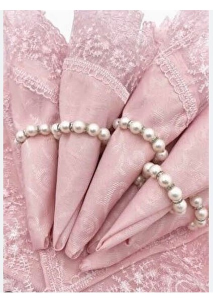 Masa Örtüsü Takımı Yemek Seti Pudra Pembe