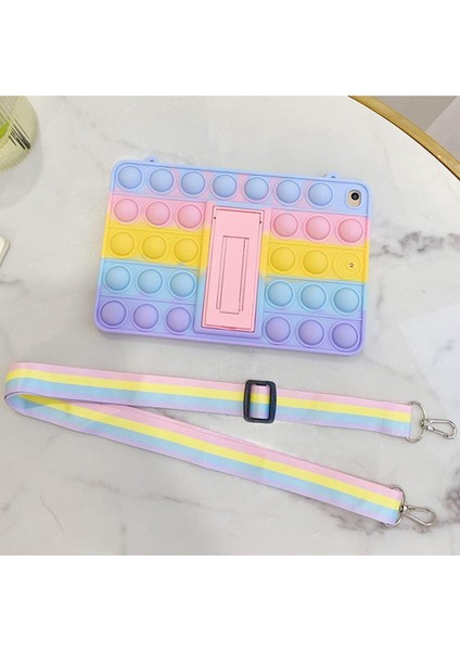 iPad Air 5. Nesil Uyumlu Popit Standlı ve Boyun Askılı Tablet Kılıfı