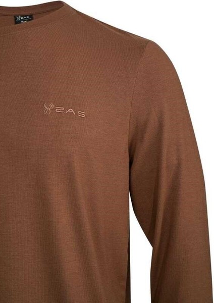 Vernon Erkek Uzun Kol Viloft T-Shirt Kakao 2ASVERMFBSS24-KAK1 modelleri