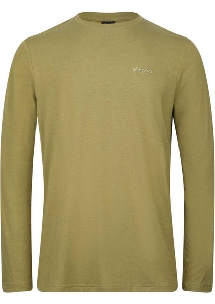 Vernon Erkek Uzun Kol Viloft T-Shirt Yeşil 2ASVERMFBSS24-0/4
