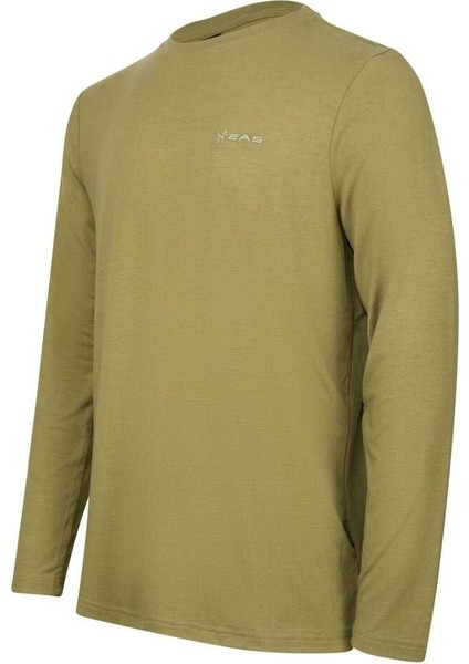 Vernon Erkek Uzun Kol Viloft T-Shirt Yeşil 2ASVERMFBSS24-0/4