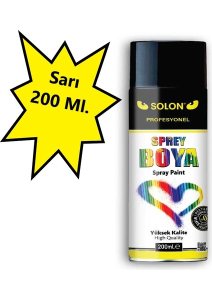Sarı Sprey Boya 200 ml.