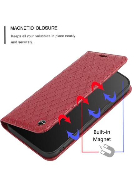 Motorola Moto Kenar 50 Pro Manyetik Kabuk Cüzdan Flip Kart Yuvaları Için Kılıf (Yurt Dışından)