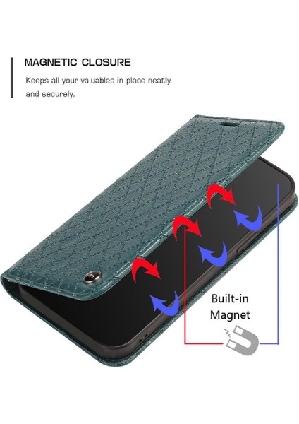 Motorola Moto Kenar 50 Pro Manyetik Kabuk Cüzdan Flip Kart Yuvaları Için Kılıf (Yurt Dışından)