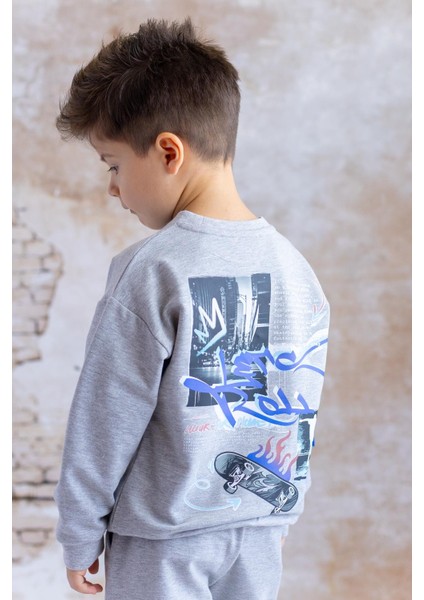 Erkek Çocuk Cep Detaylı Sweatshirt - Grimelanj