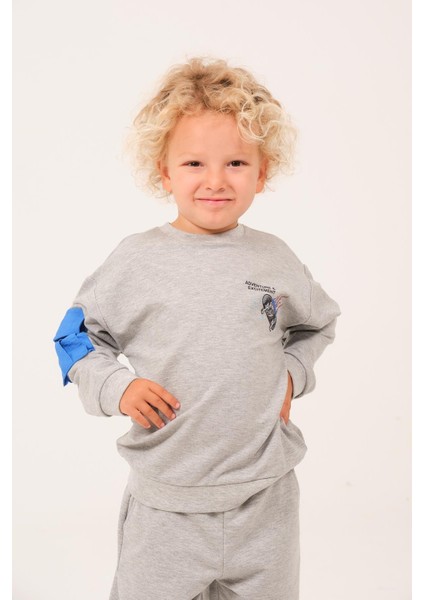 Erkek Çocuk Cep Detaylı Sweatshirt - Grimelanj