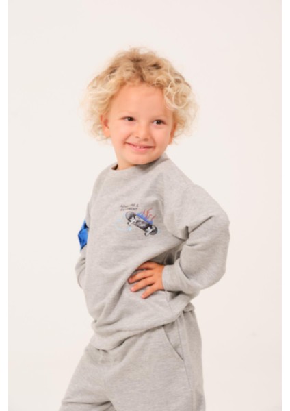 Erkek Çocuk Cep Detaylı Sweatshirt - Grimelanj