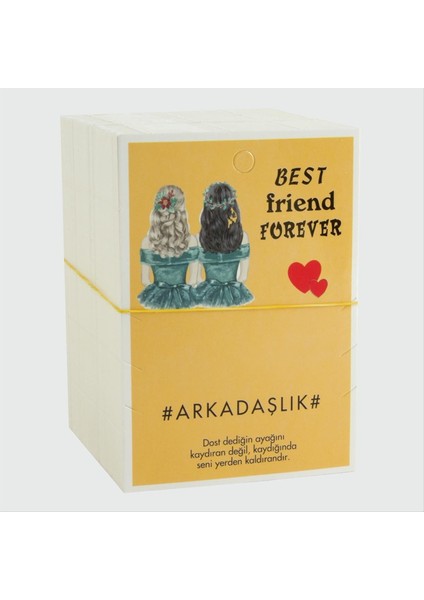 3'lü Arkadaşlık Bileklik Kartı